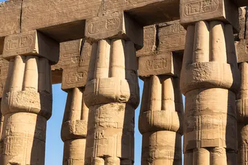 Columns of Karnak Temple in Luxor